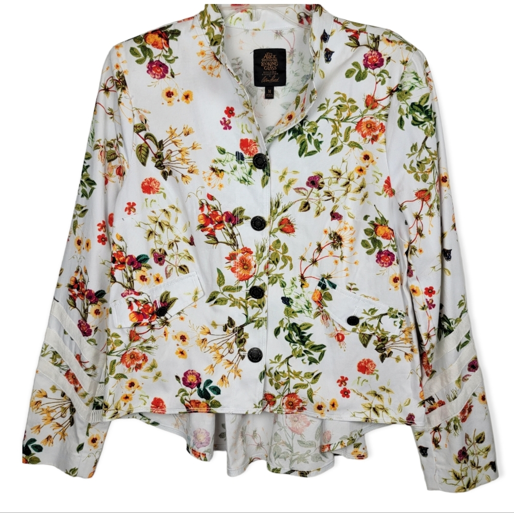 Alice Through the Looking Glass Design Coll, Colleen Atwood Floral Jacket, sz M